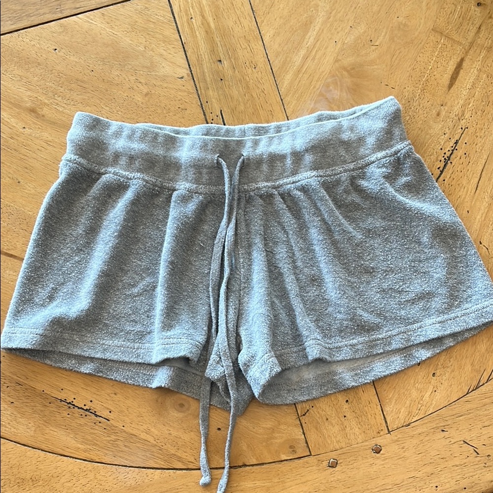 Gray Women's Terry Cloth Shorts